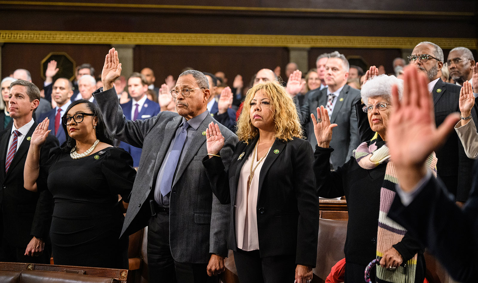 Members being sworn in